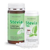 Stevia-Tabs Συσκευασία επαναπλήρωσης 2.500 + 600 Tabs 213 g